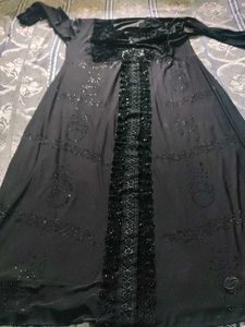 Elegant Black Embellished Dress