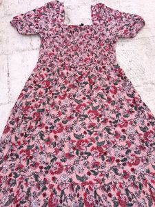 Floral Print Midi Dress