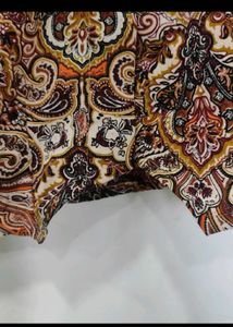 Patterned Brown Top
