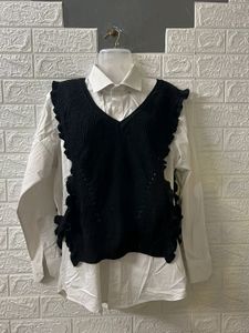 Black Sweater Vest