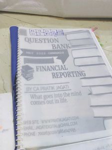 Financial Reporting Question Bank CA Final Pratik
