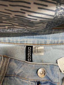 H And M Wide Light Blue Jeans
