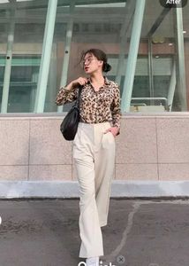 New With Tag Korean Leopard Print Cc Shirt