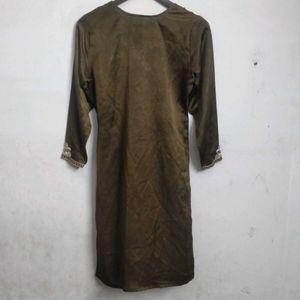 Elegant Satin  Kurta Salwar Set