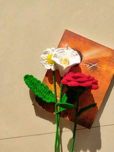 Crochet Daisy, Calla Lily And Rose Flowers