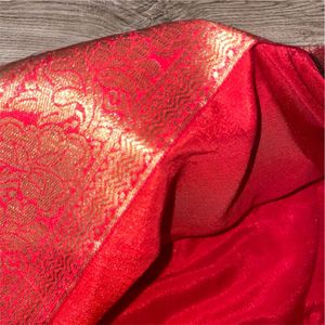Elegant Red Saree