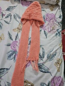 Cute Pink Hat &amp; Scarf Set