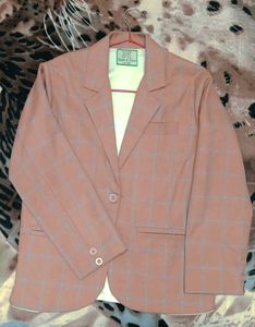 Boys Checkered Blazer