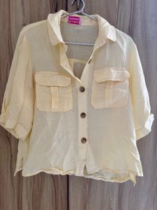 Cotton Boxy Crop Top