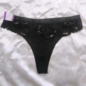 Black Lace Thong panty