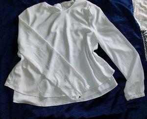 White Vintage Blouse For Women