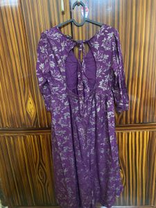 purple ethnic gown