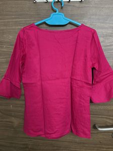 Pink Embroidered Top