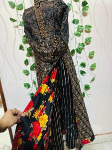 Black Color Paty Wear Gawen
