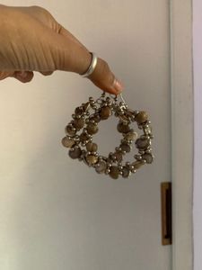 Beaded Hoop Earrings