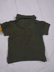 USPA Kids Polo T-Shirt.stain will go away.