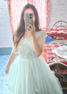 Elegant Light Blue Princess gown
