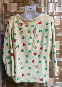 Cozy Cartoon Print sweater