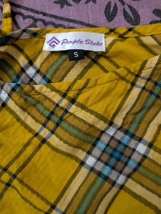 Yellow Plaid Cami Top