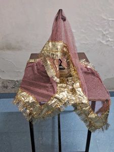 Pink & Gold Dupatta Radha ka