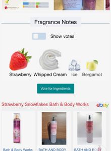 Bbw Strawberry Snowflakes 10ml sample