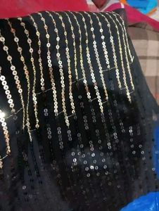 Black&amp;Gold Designer Saree