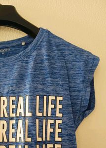 Casual Sporty Tee - Blue