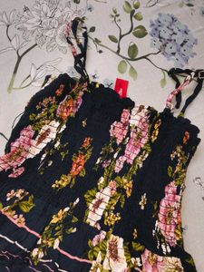 Floral Print Smocked Tank Top 😍
