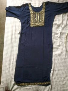Elegant Navy Blue Kurta Set