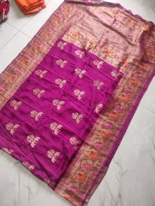 Weaving mistake Tussar Silk Saree