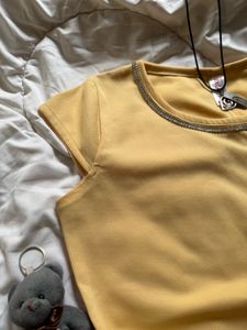 Embellished Round Neck Top