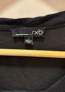 Black Button-Down Top