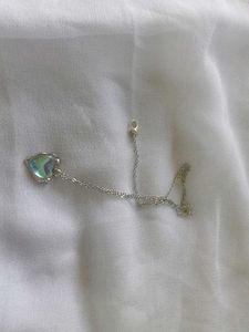 Iridescent Heart Pendant Necklace