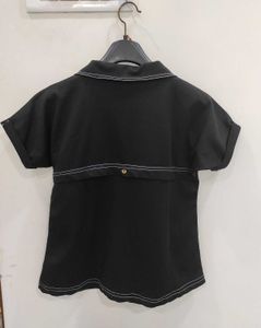 Black Casual Shirt Top