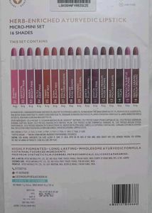 Just Herbs Lipstick Set 16 Shades