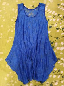 combo Pink and blue Floral Sleeveless Top