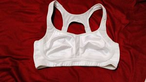 White Sports Bra