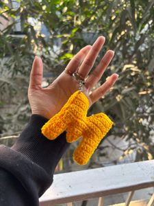 Alphabet Crochet Keychain