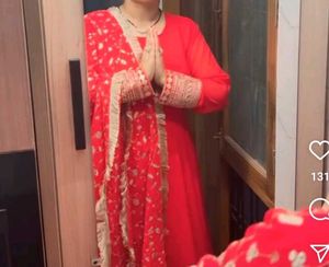 Rani Pink Anarkali Suit