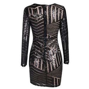 URBANIC Black And Nude Sequinned Bodycon Dress