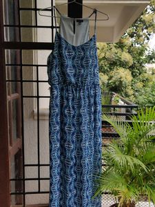 Beautiful Blue Halter Dress