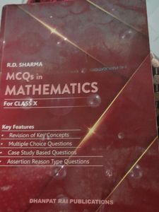 RD Sharma MCQ Book Class 10th