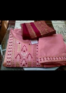 Stylish Cotton Kurta , Bottom And Dupatta Set