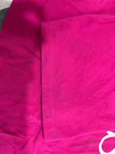 Pink Cropped Graphic T-Shirt