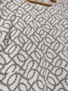 White Patterned Formal Dress - 3XL