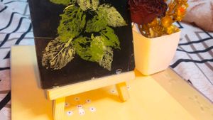Glass Painting With Stand