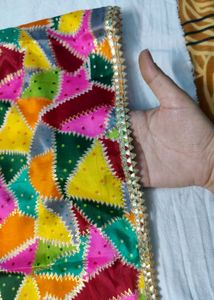 Colorful Triangle Print Dupatta