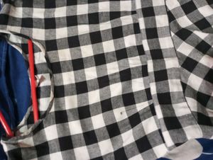 Women Black And White Maternity  Long Kurta..