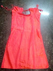 Mild Orange With Pink Shaded Kurta [Customized]