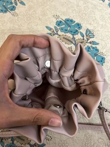 Cute Lilac Drawstring Sling/Crossbody Bag